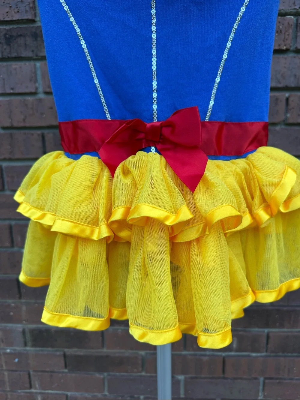 Disney Baby Snow White Costume Bodysuit Tutu Dress Halloween Size 18 Months EUC